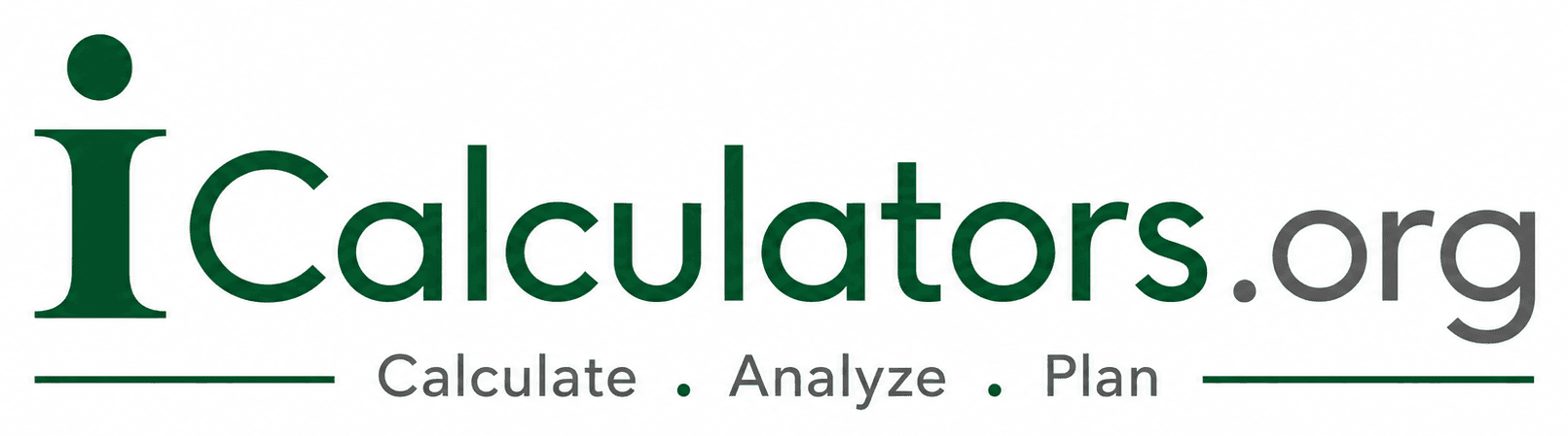 iCalculators.org — Calculate · Analyze · Plan